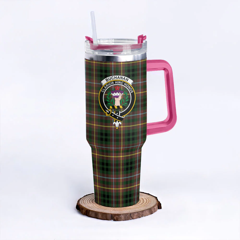 Scottish Buchanan Hunting Clan Badge Tartan 40oz Tumbler - Image 7