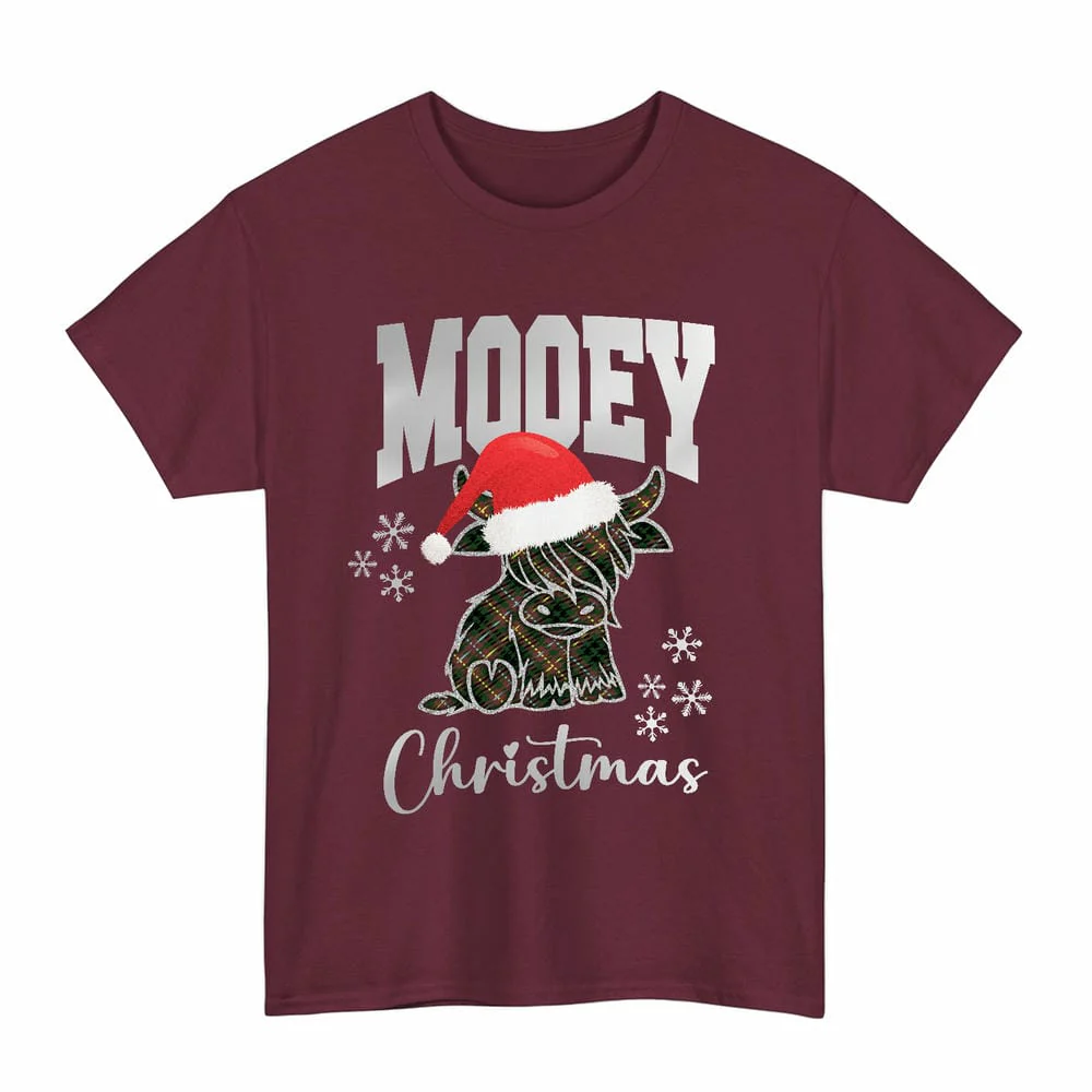 Scottish Buchanan Hunting Clan Tartan Unisex T-Shirt - Mooey Christmas - Image 4