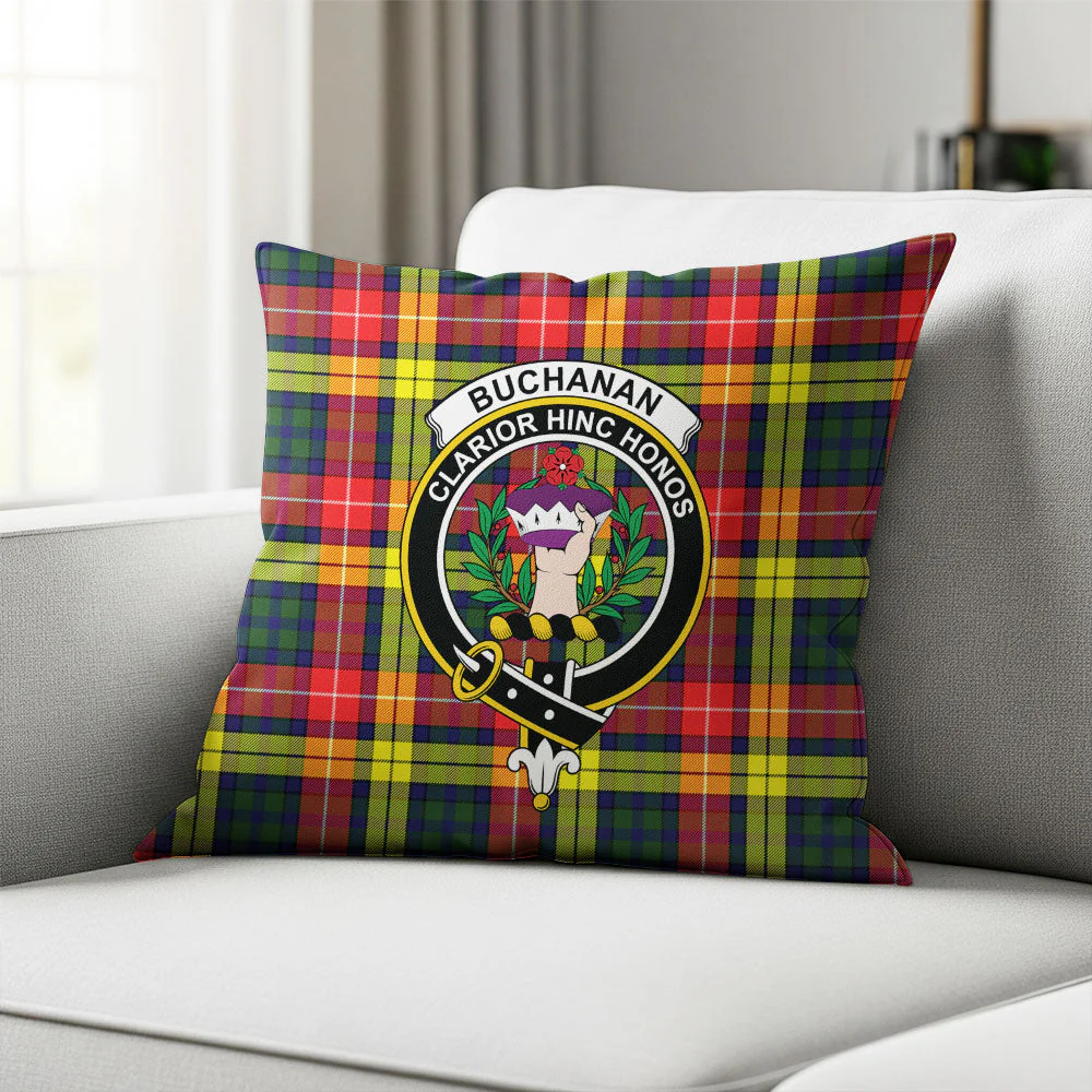 Scottish Buchanan Modern Clan Badge Tartan Pillow Case - Image 2
