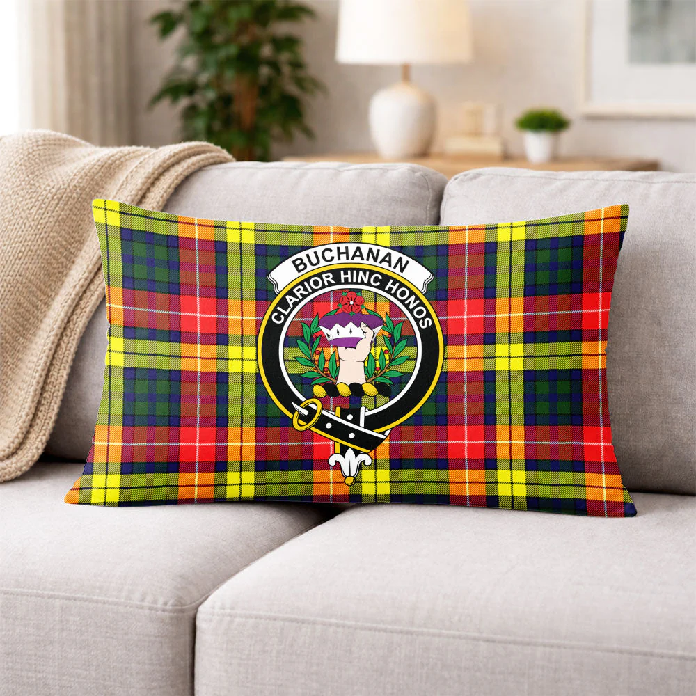 Scottish Buchanan Modern Clan Badge Tartan Pillow Case - Image 3