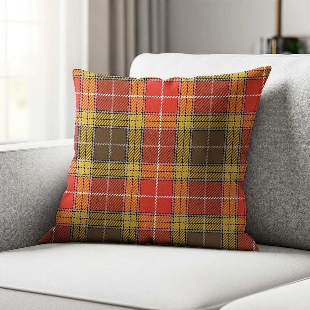 Scottish Buchanan Old Set Weathered Clan Badge Tartan Pillow Case