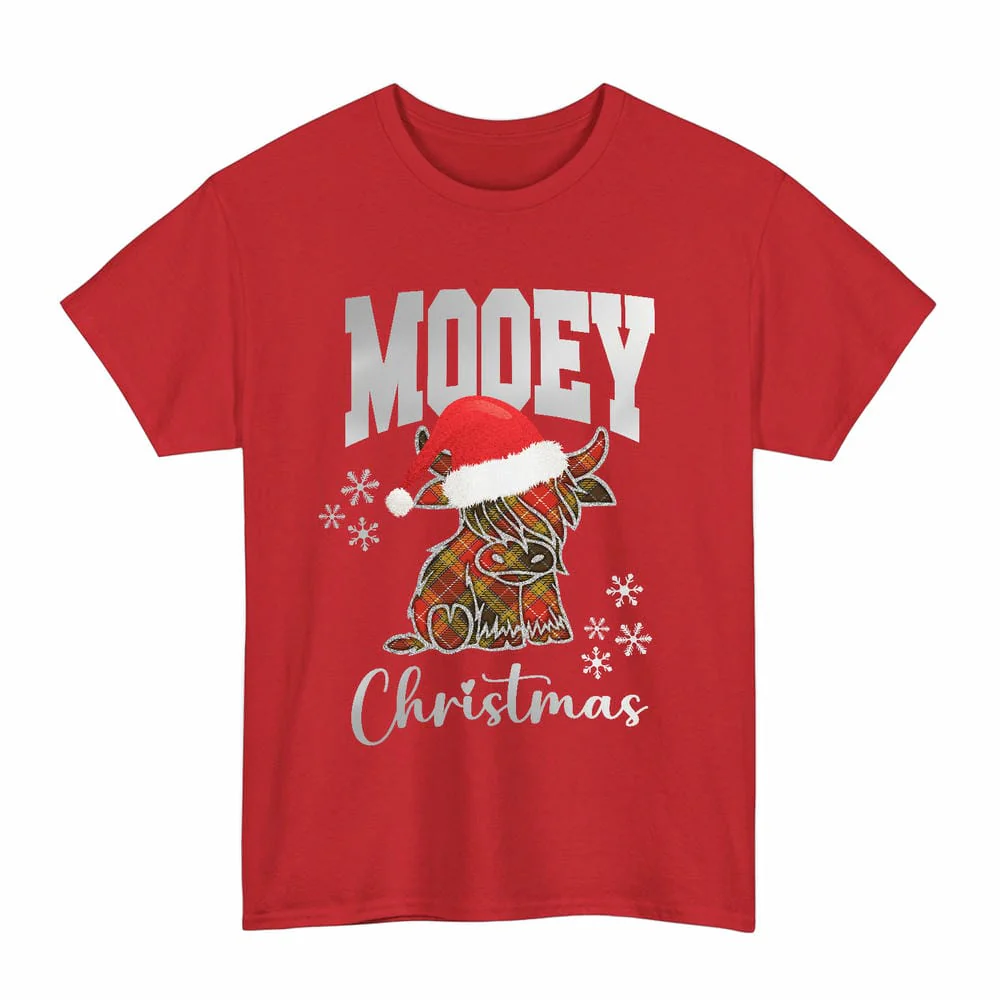 Scottish Buchanan Old Set Weathered Clan Tartan Unisex T-Shirt - Mooey Christmas - Image 3