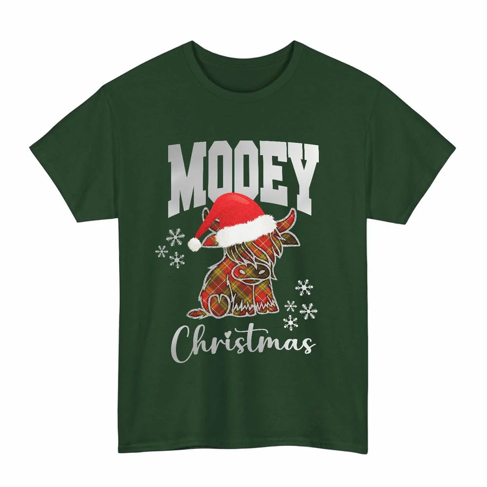 Scottish Buchanan Old Set Weathered Clan Tartan Unisex T-Shirt - Mooey Christmas - Image 6
