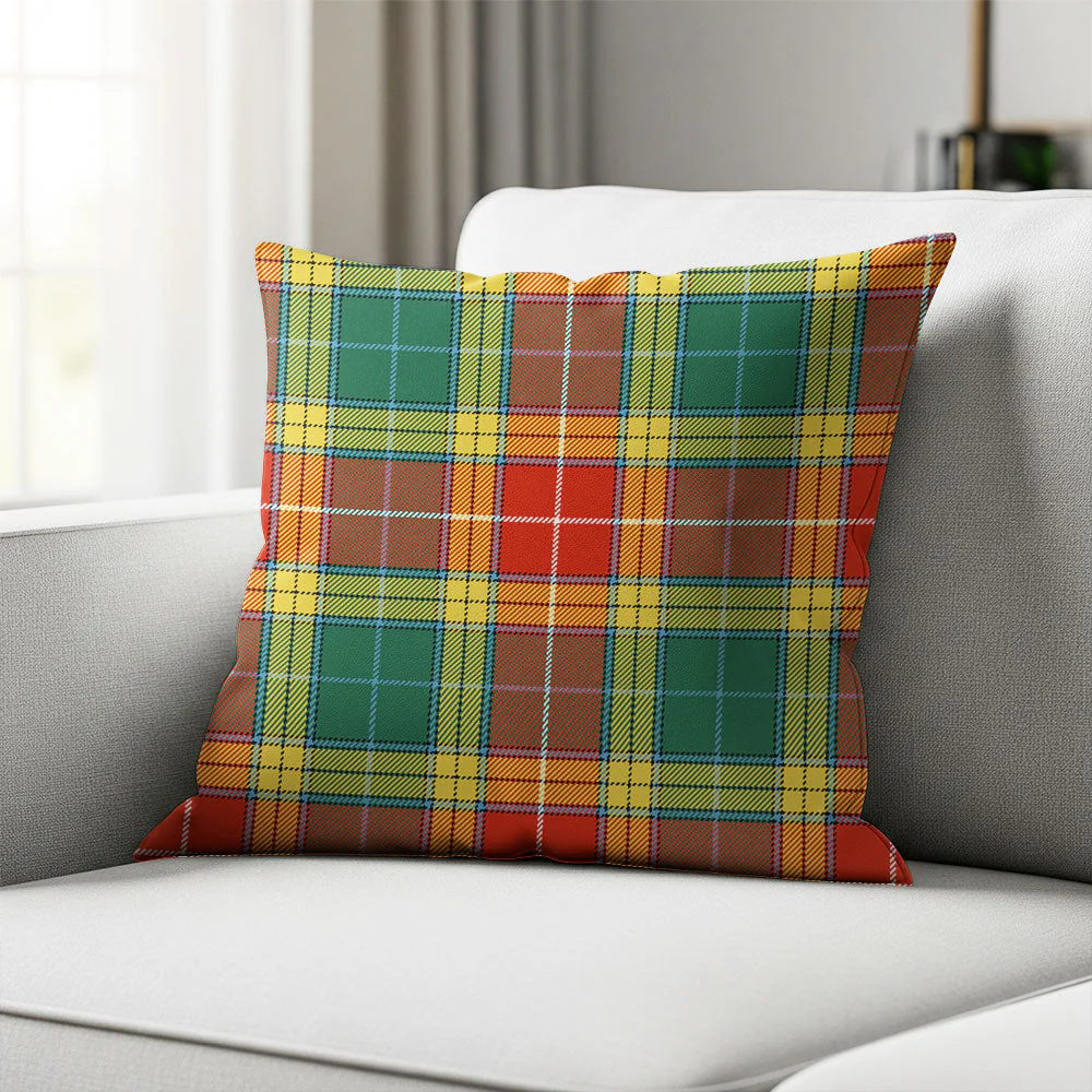 Scottish Buchanan Old Sett Clan Badge Tartan Pillow Case