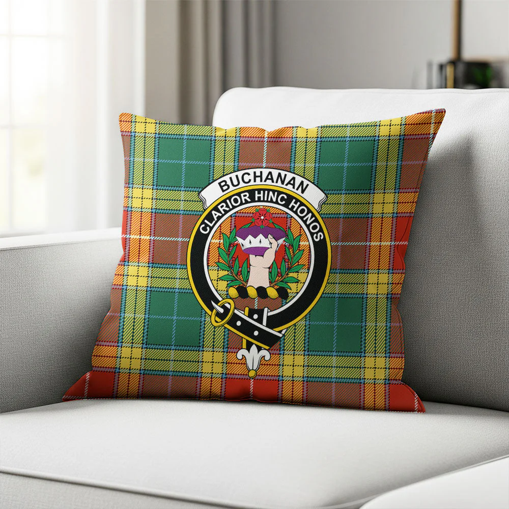 Scottish Buchanan Old Sett Clan Badge Tartan Pillow Case - Image 2