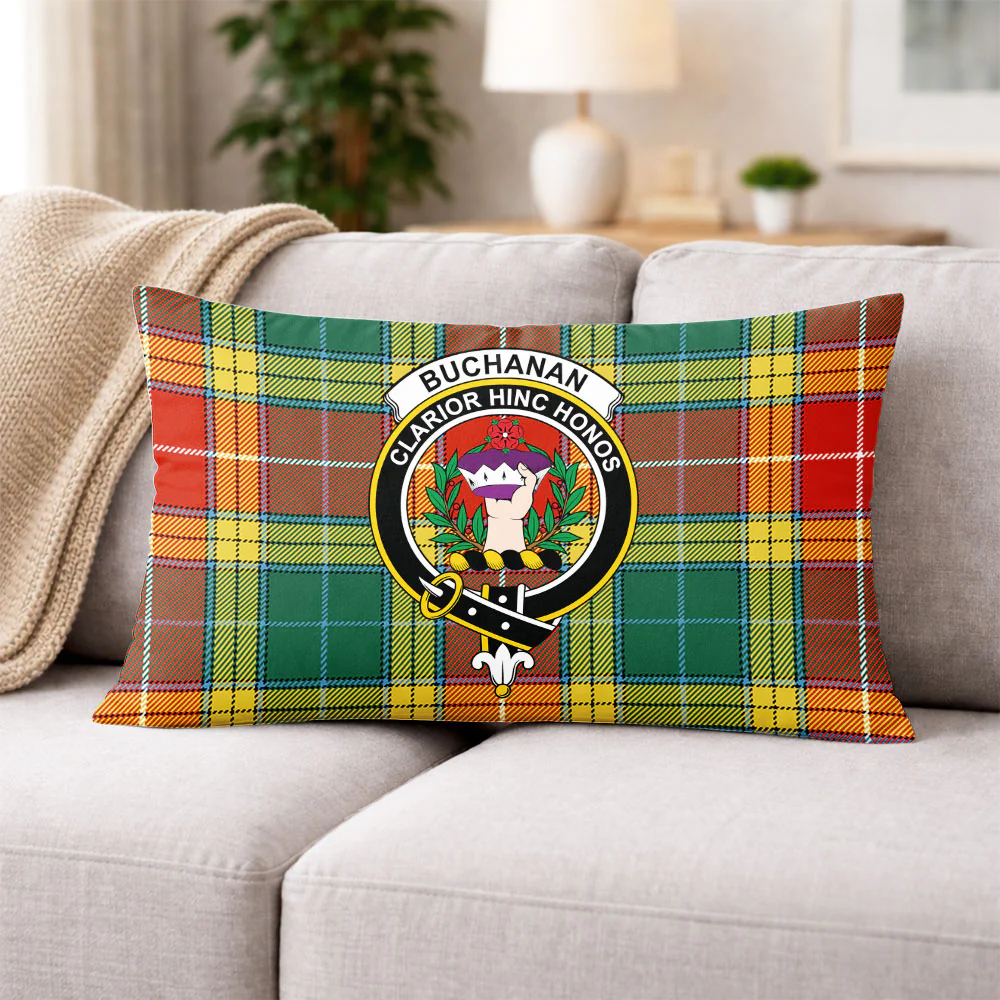 Scottish Buchanan Old Sett Clan Badge Tartan Pillow Case - Image 3