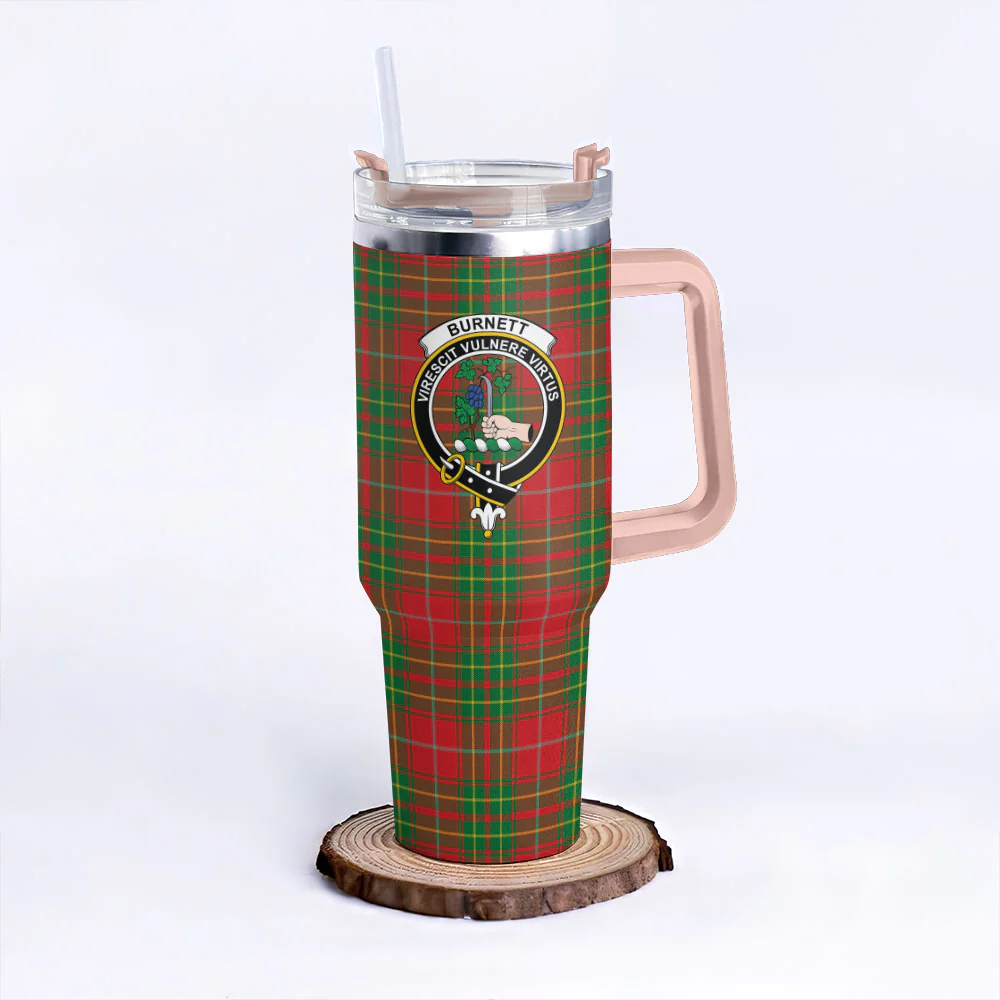 Scottish Burnett Ancient Clan Badge Tartan 40oz Tumbler - Image 4