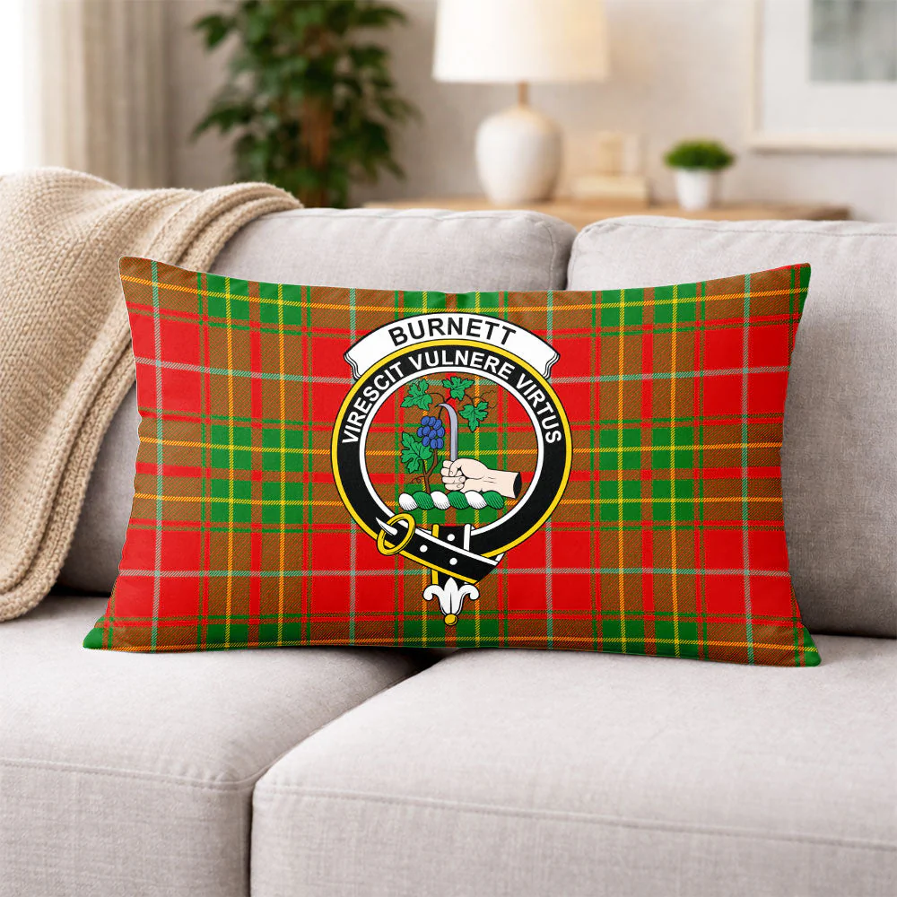 Scottish Burnett Ancient Clan Badge Tartan Pillow Case - Image 3