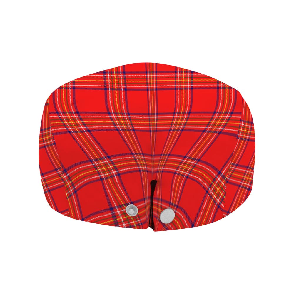 Scottish Burnett Modern Tartan Flat Cap - Image 4