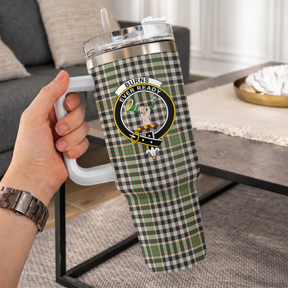 Scottish Burns Check Clan Badge Tartan 40oz Tumbler - Image 10