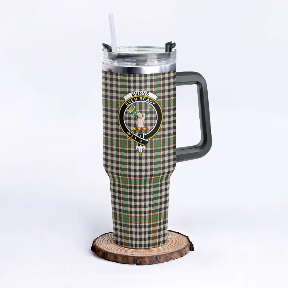 Scottish Burns Check Clan Badge Tartan 40oz Tumbler - Image 6