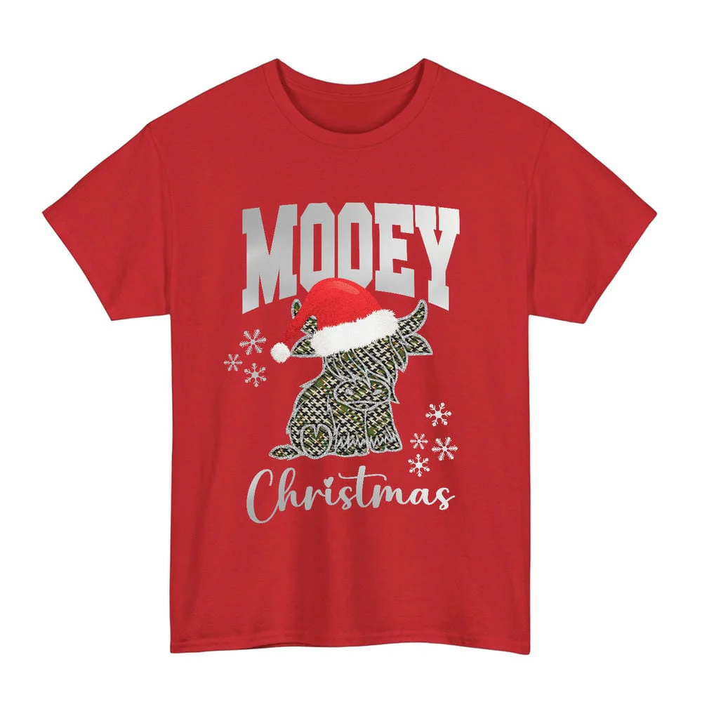 Scottish Burns Check Clan Tartan Unisex T-Shirt - Mooey Christmas - Image 3