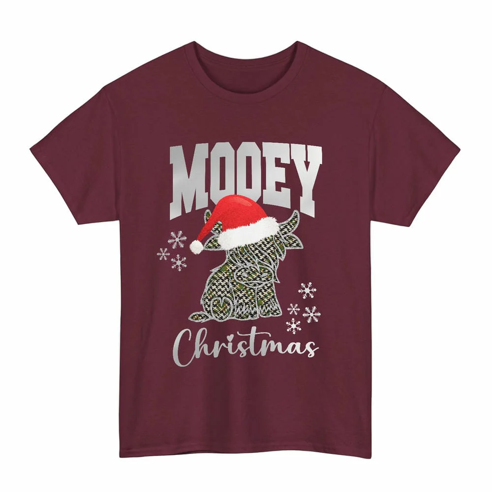 Scottish Burns Check Clan Tartan Unisex T-Shirt - Mooey Christmas - Image 4