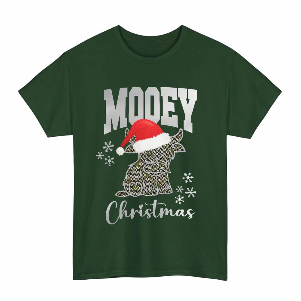 Scottish Burns Check Clan Tartan Unisex T-Shirt - Mooey Christmas - Image 6