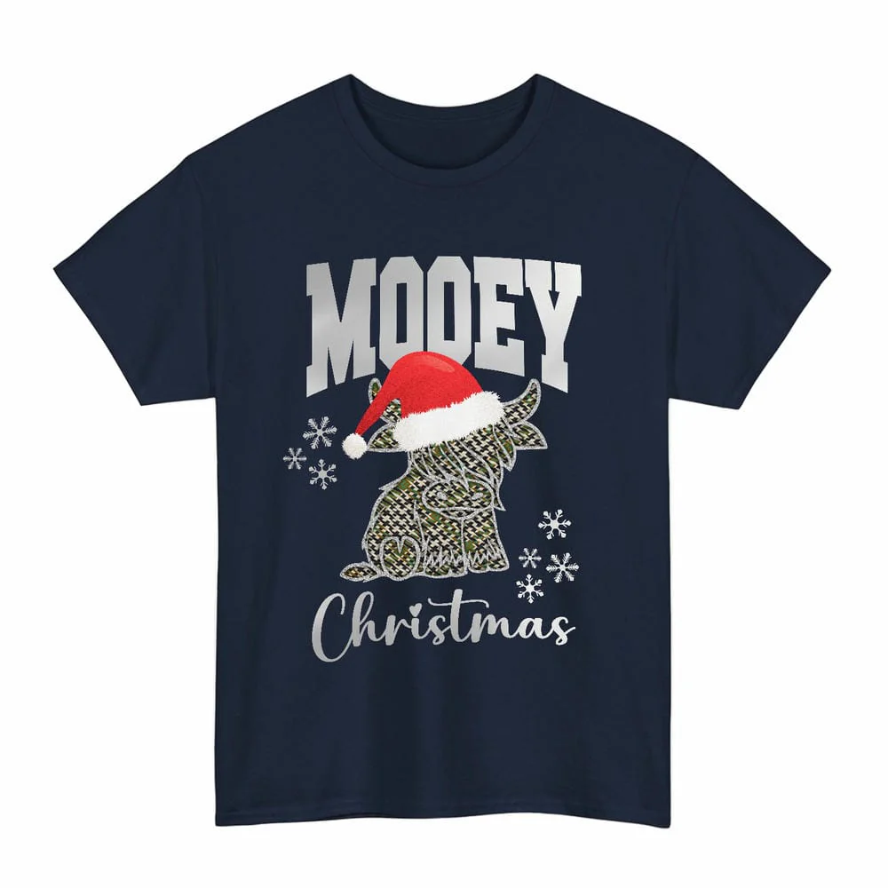 Scottish Burns Check Clan Tartan Unisex T-Shirt - Mooey Christmas - Image 7