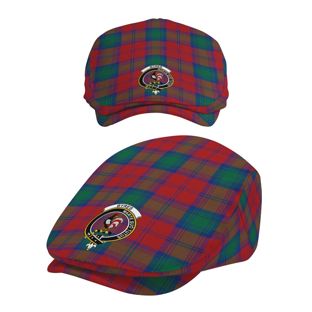 Scottish Byres Clan Badge Tartan Flat Cap - Image 5