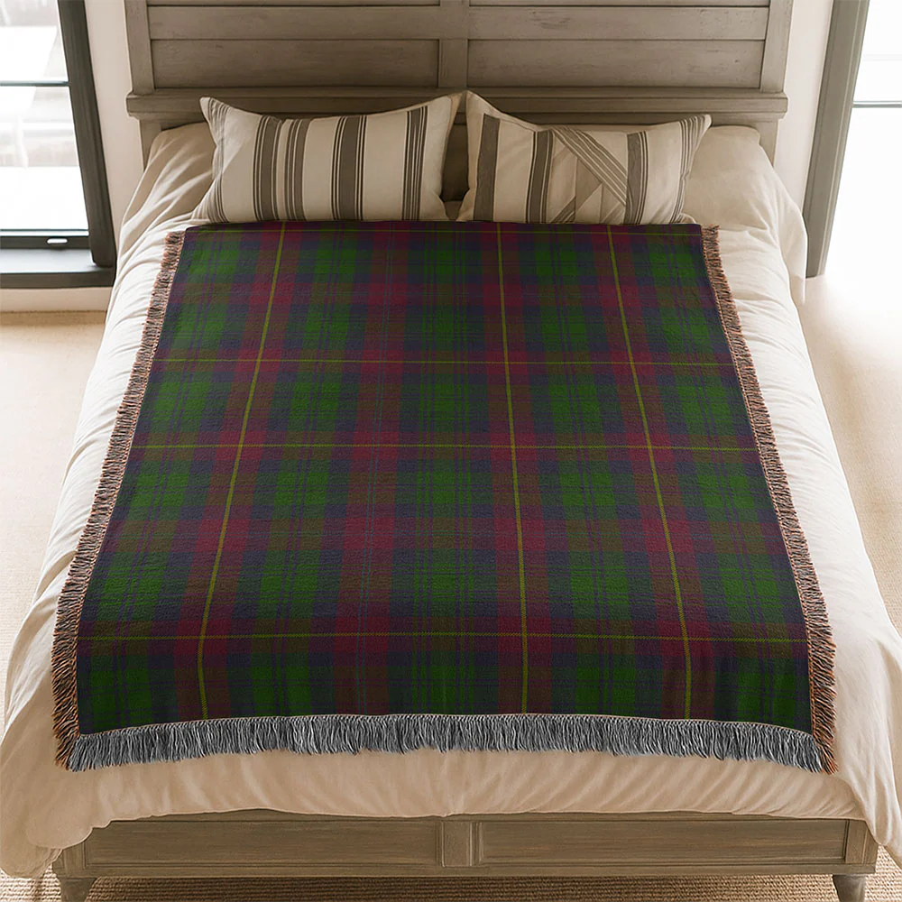 Scottish Cairns Clan Badge Tartan Woven Blanket - Image 3