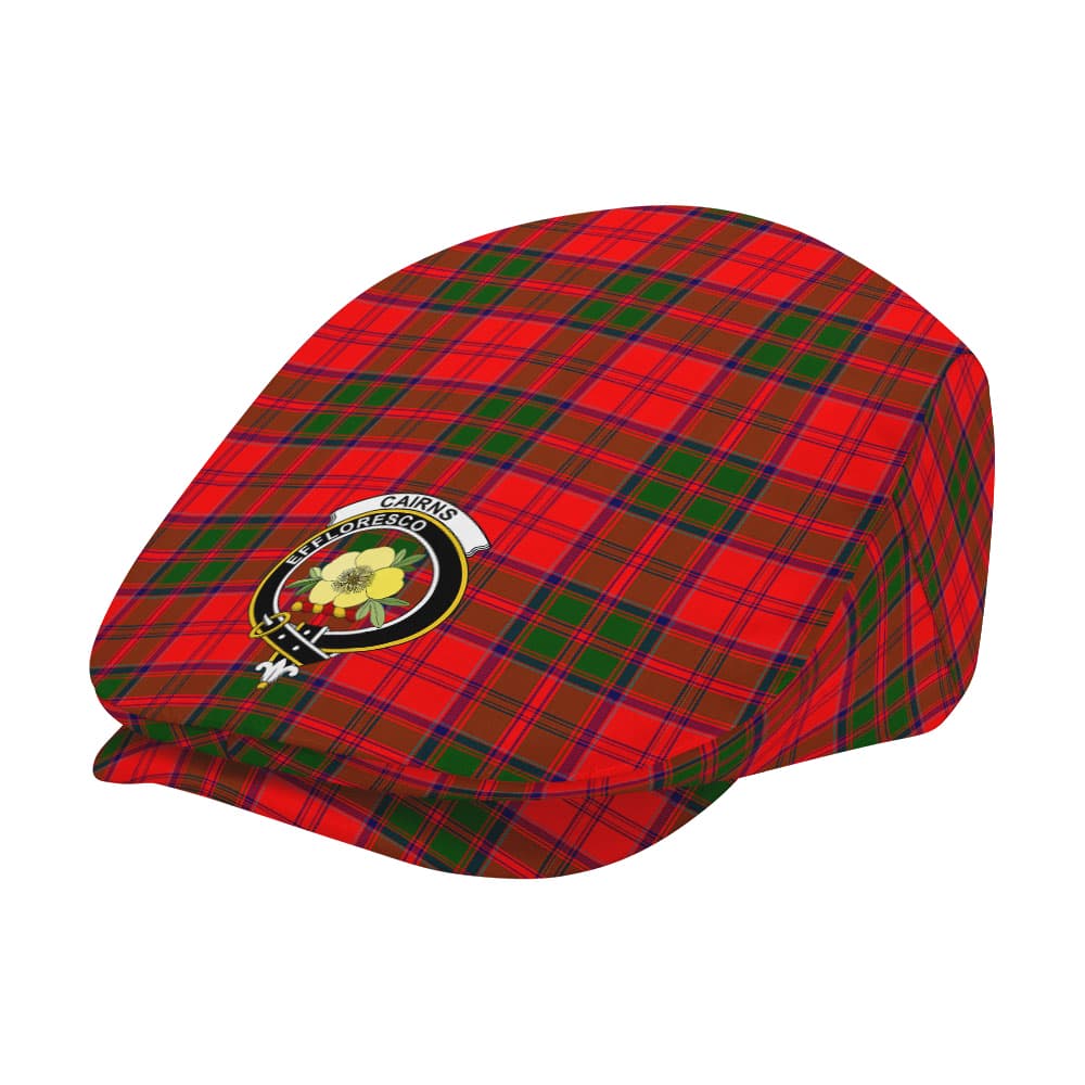 Scottish Cairns Clan Badge Tartan Flat Cap - Image 2