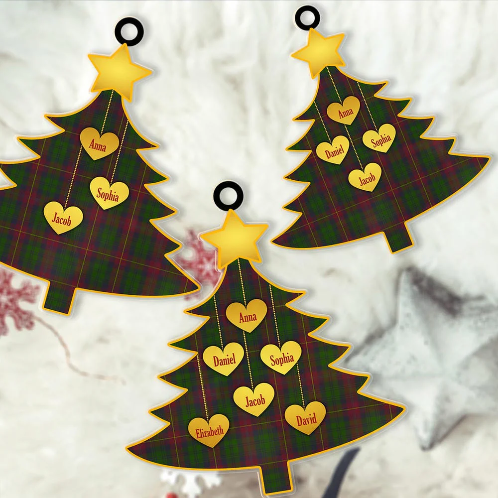 Scottish Cairns Tartan Ornament Custom Family Christmas Tree - Image 2