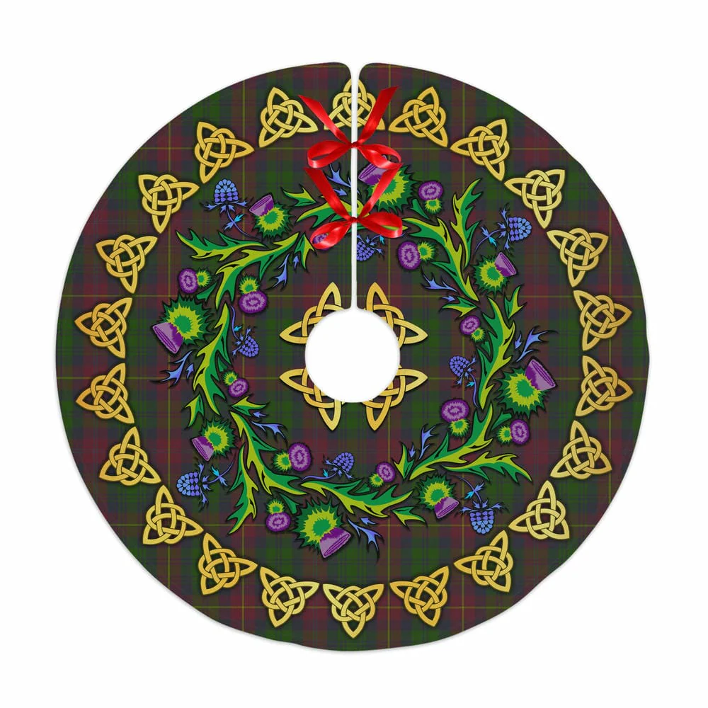 Scottish Cairns Tartan Thistle Celtic Knot Christmas Tree Skirt