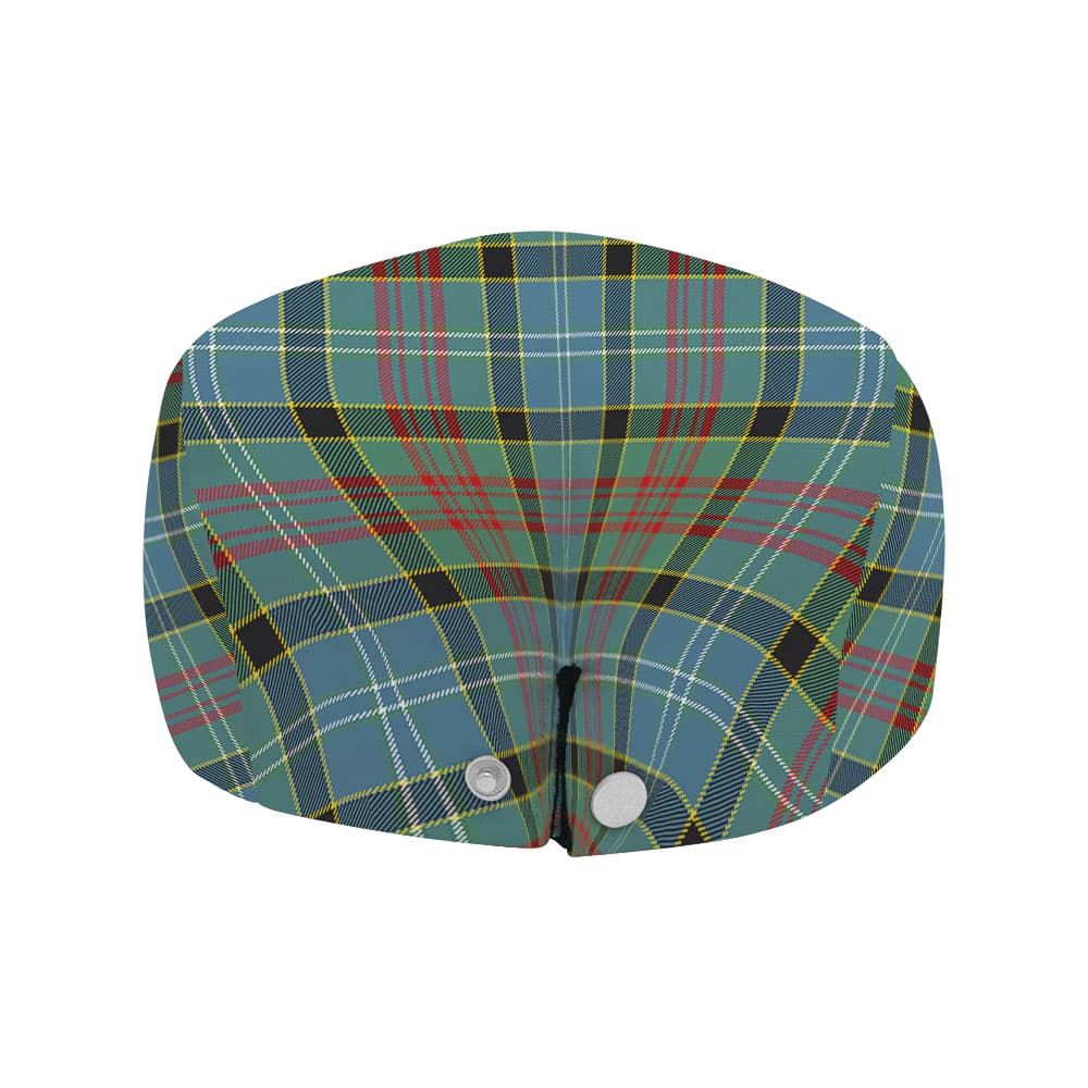 Scottish Caldwell Clan Badge Tartan Flat Cap - Image 4