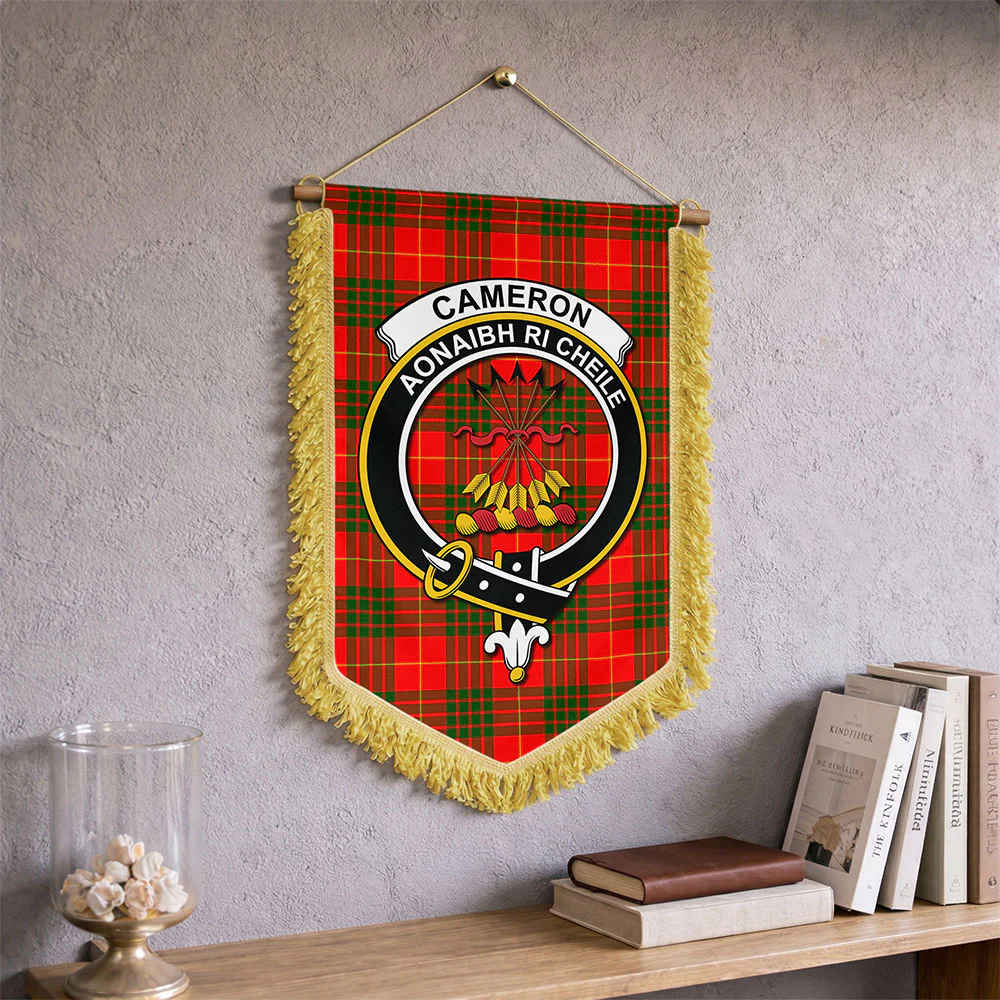Scottish Cameron Modern Clan Badge Tartan Wall Hanging Banner - Image 2