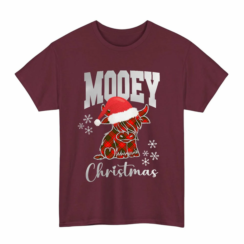 Scottish Cameron Modern Clan Tartan Unisex T-Shirt - Mooey Christmas - Image 4