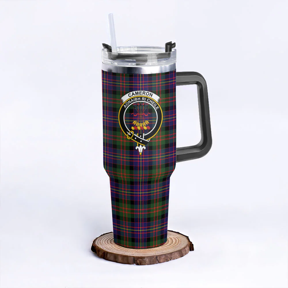 Scottish Cameron of Erracht Modern Clan Badge Tartan 40oz Tumbler - Image 3