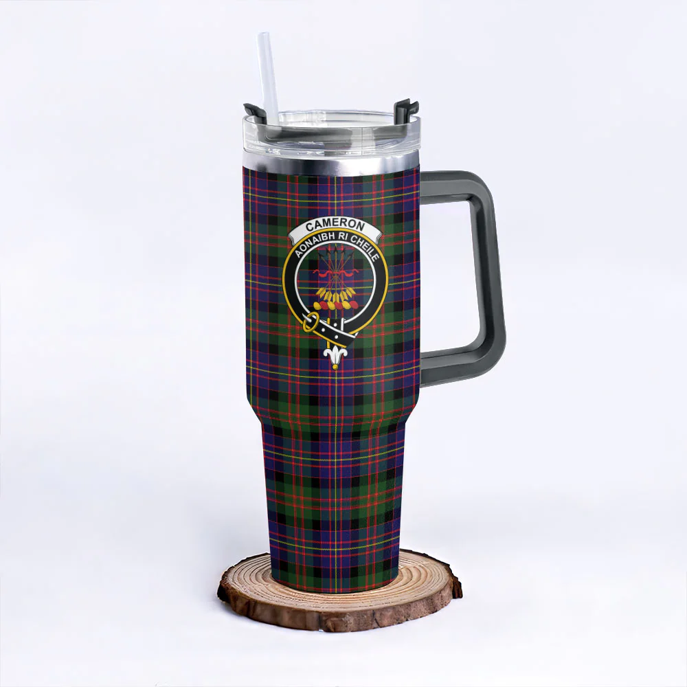 Scottish Cameron of Erracht Modern Clan Badge Tartan 40oz Tumbler - Image 6