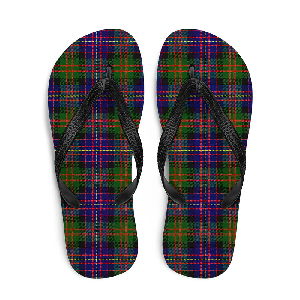 Scottish Cameron of Erracht Modern Clan Badge Tartan Flip Flops