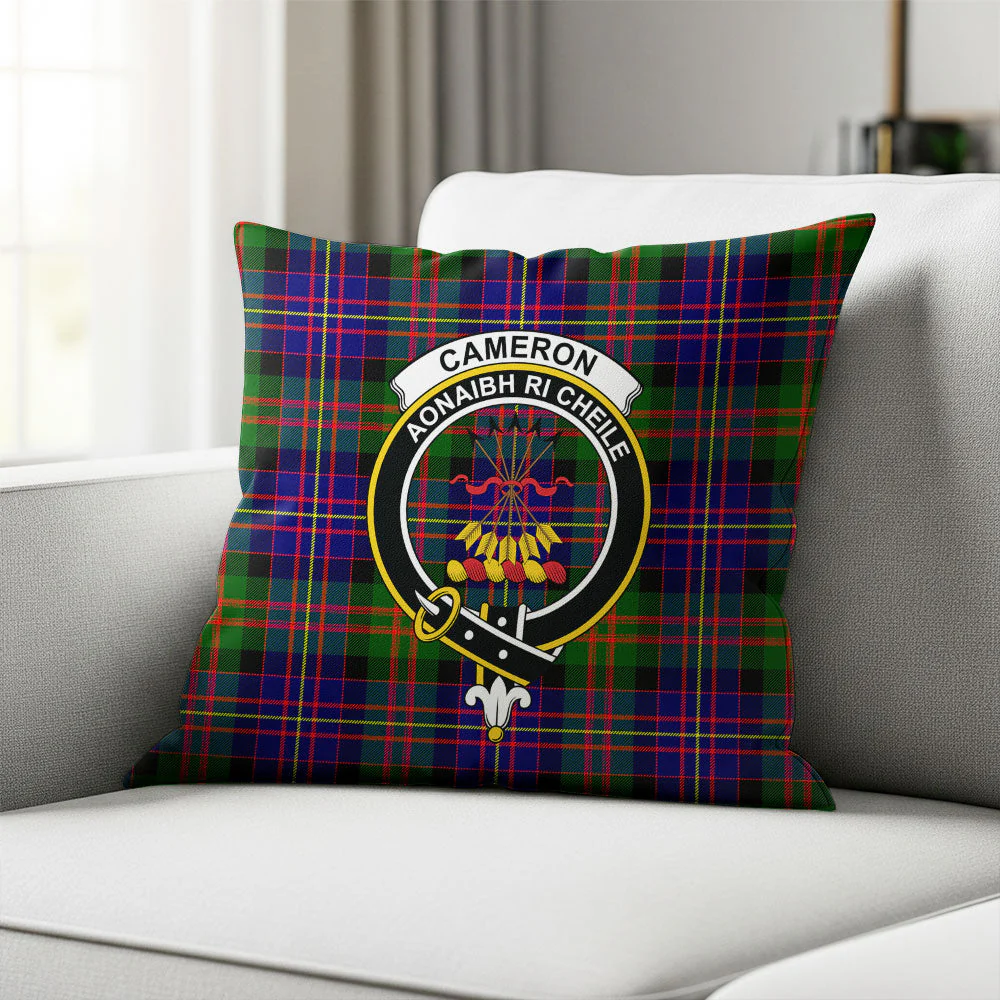 Scottish Cameron of Erracht Modern Clan Badge Tartan Pillow Case - Image 2