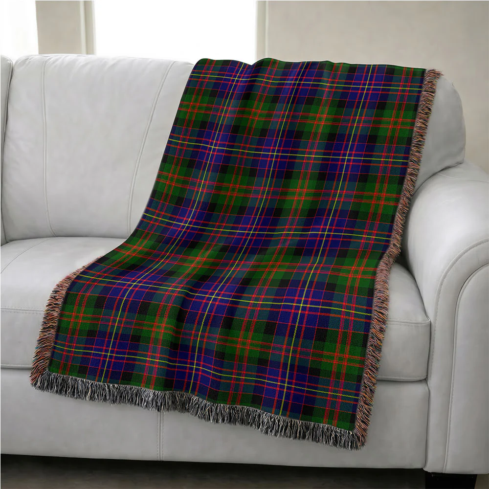 Scottish Cameron of Erracht Modern Clan Badge Tartan Woven Blanket - Image 4