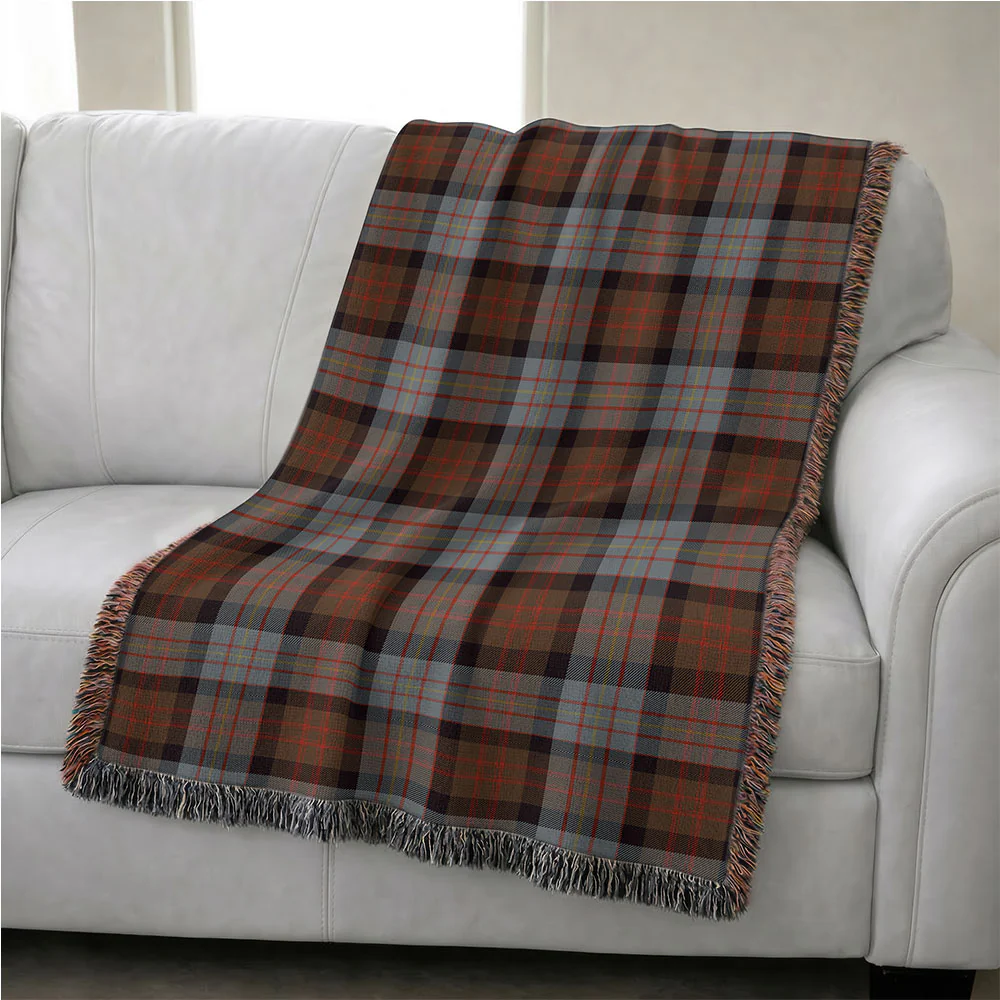 Scottish Cameron of Erracht Weathered Clan Badge Tartan Woven Blanket - Image 4