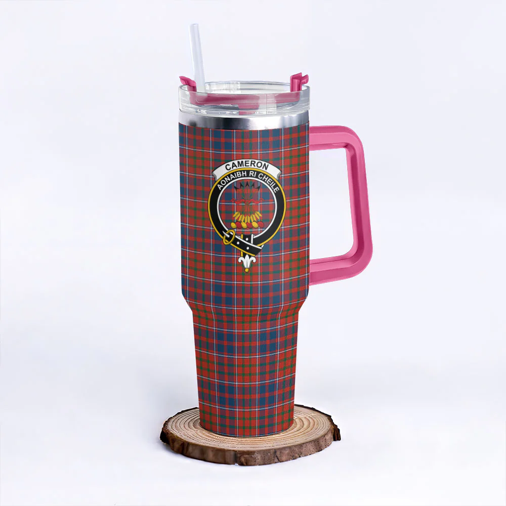 Scottish Cameron of Lochiel Ancient Clan Badge Tartan 40oz Tumbler - Image 7