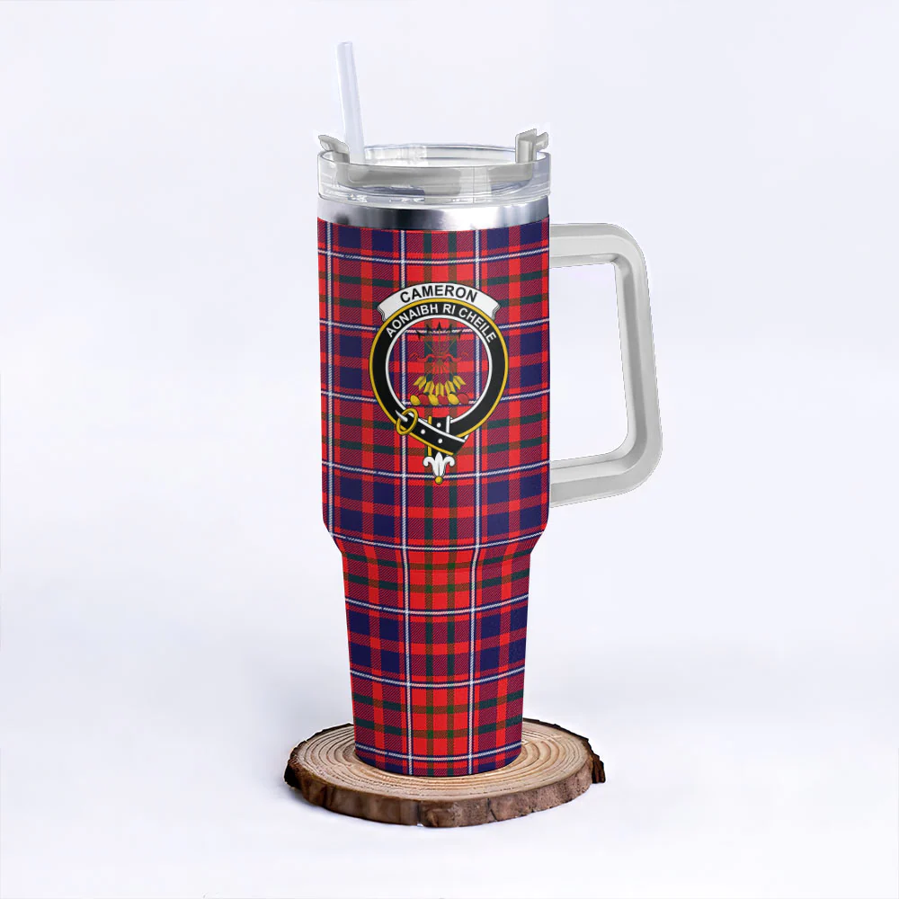 Scottish Cameron of Lochiel Modern Clan Badge Tartan 40oz Tumbler