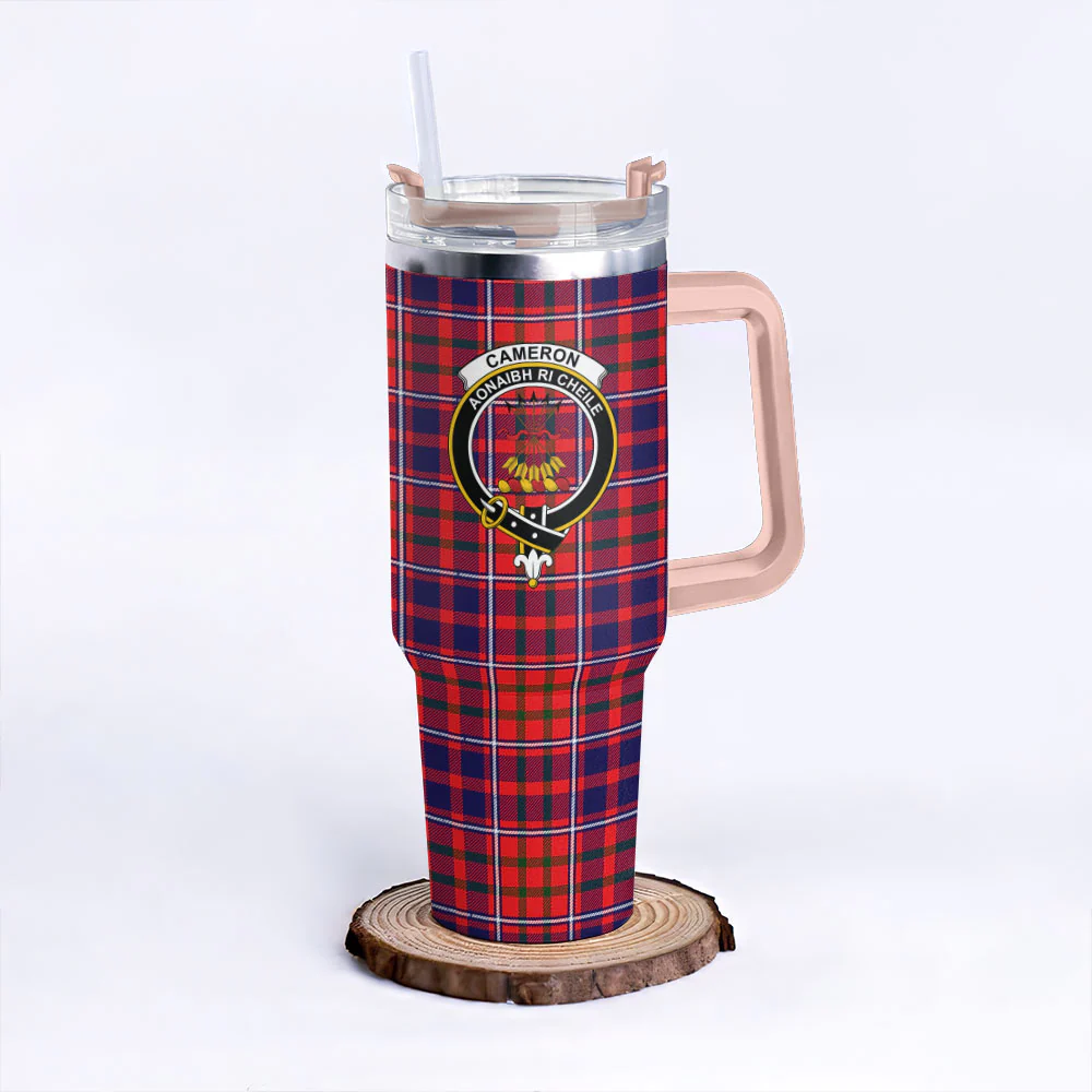 Scottish Cameron of Lochiel Modern Clan Badge Tartan 40oz Tumbler - Image 4