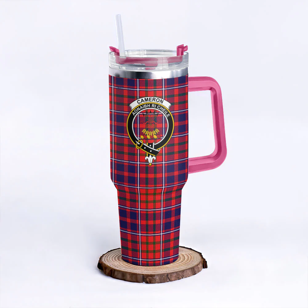 Scottish Cameron of Lochiel Modern Clan Badge Tartan 40oz Tumbler - Image 7