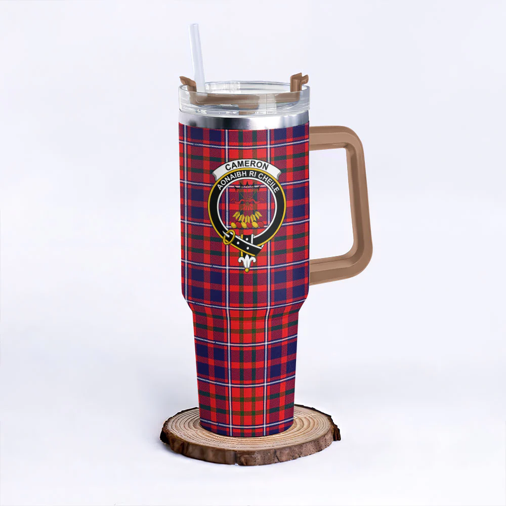 Scottish Cameron of Lochiel Modern Clan Badge Tartan 40oz Tumbler - Image 9