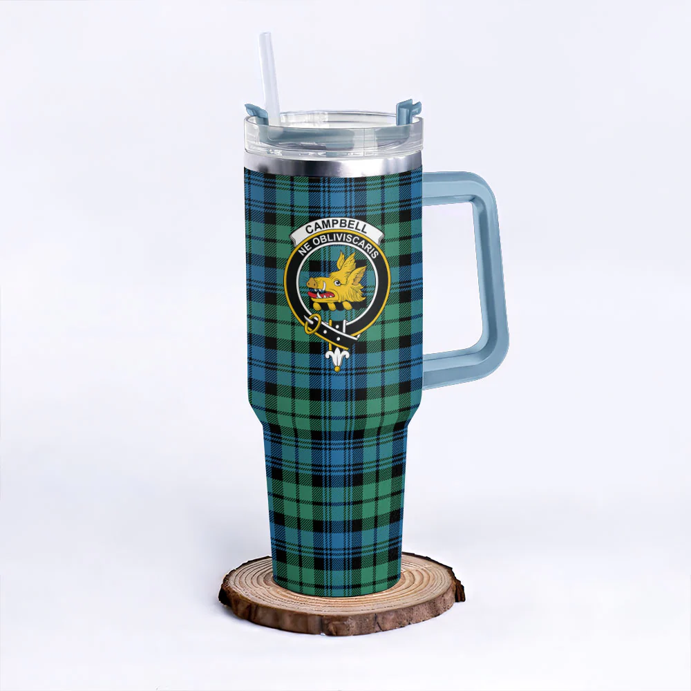 Scottish Campbell Ancient 01 Clan Badge Tartan 40oz Tumbler - Image 5