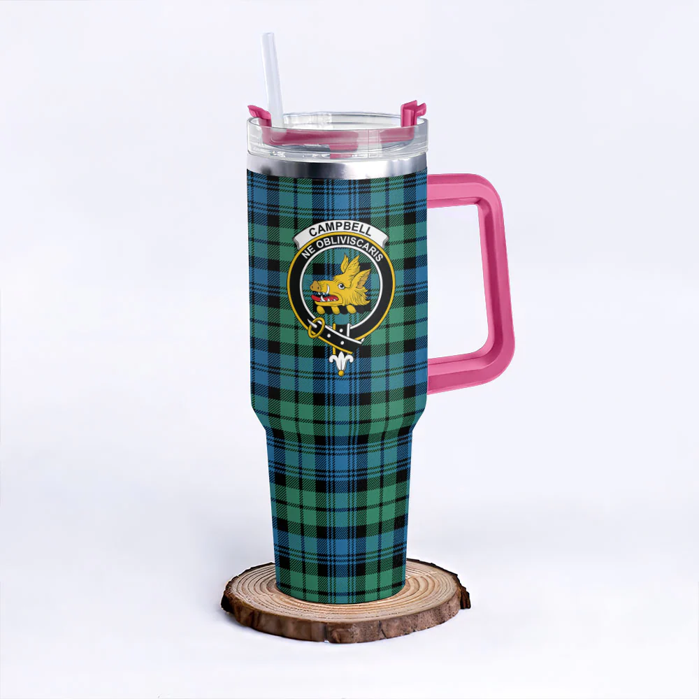 Scottish Campbell Ancient 01 Clan Badge Tartan 40oz Tumbler - Image 7