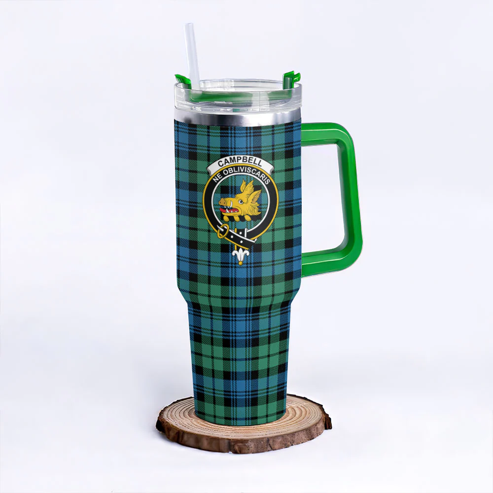Scottish Campbell Ancient 01 Clan Badge Tartan 40oz Tumbler - Image 8