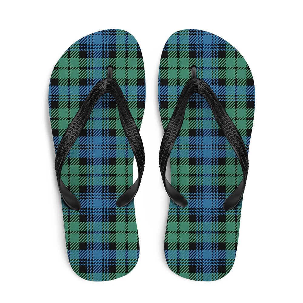 Scottish Campbell Ancient 01 Clan Badge Tartan Flip Flops