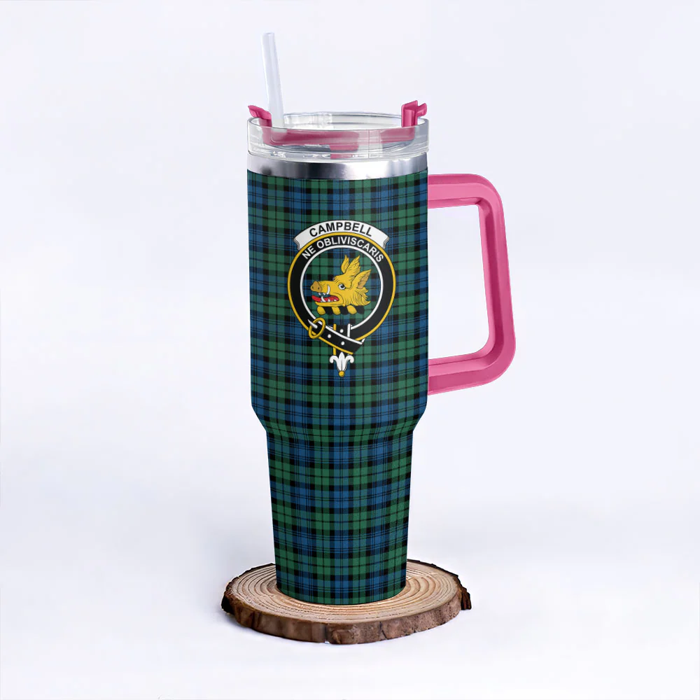 Scottish Campbell Ancient 02 Clan Badge Tartan 40oz Tumbler - Image 7