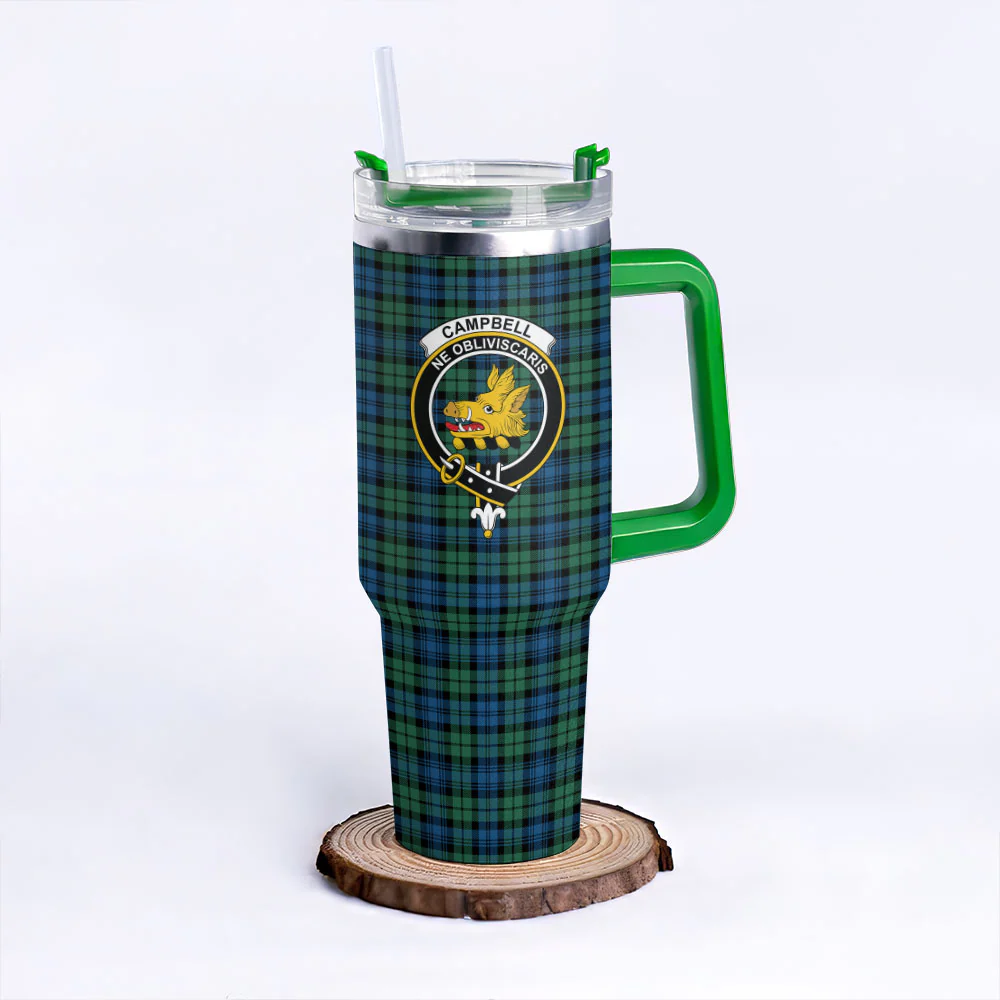 Scottish Campbell Ancient 02 Clan Badge Tartan 40oz Tumbler - Image 8
