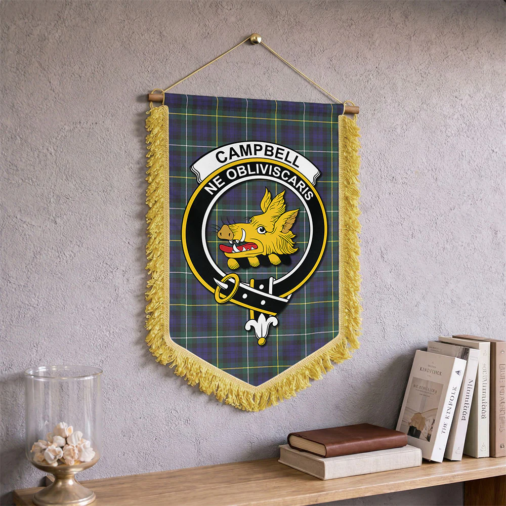 Scottish Campbell Argyll Modern Clan Badge Tartan Wall Hanging Banner - Image 2