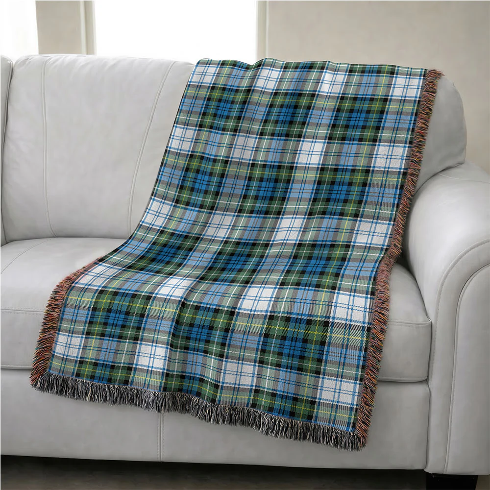 Scottish Campbell Dress Ancient Clan Badge Tartan Woven Blanket - Image 4