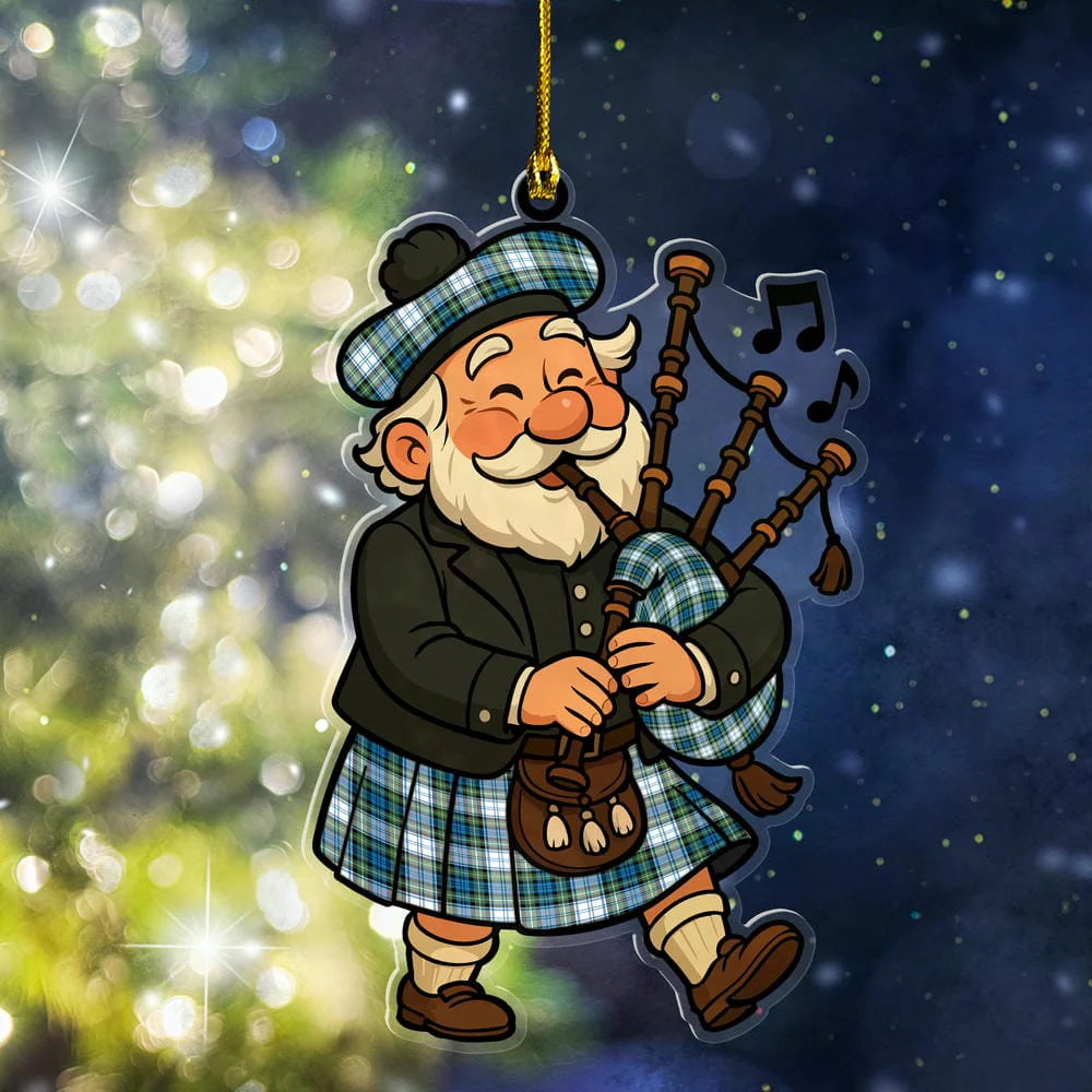 Scottish Campbell Dress Ancient Tartan Ornament Scottish Santa In Kilt