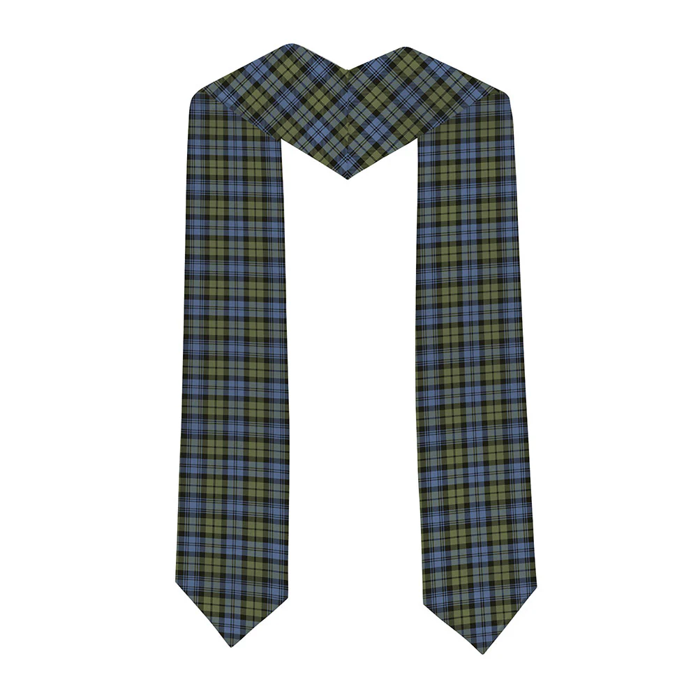 Scottish Campbell Faded Clan Badge Tartan Graduation Stole Black Gold Honor - Image 2
