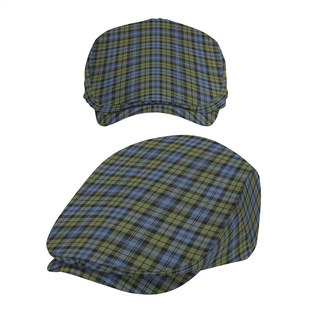 Scottish Campbell Faded Tartan Flat Cap - Image 5