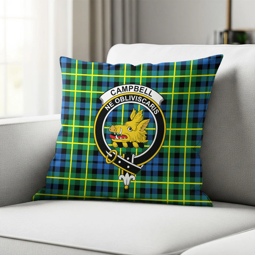 Scottish Campbell of Breadalbane Ancient Clan Badge Tartan Pillow Case - Image 2
